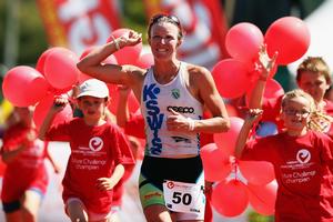 Gina Crawford winning Challenge Wanaka 2013 